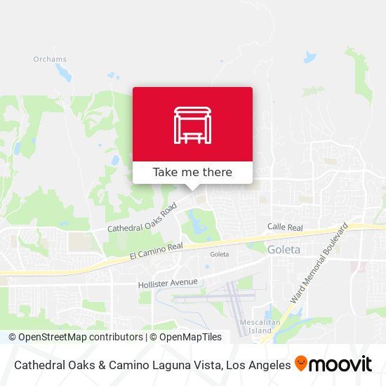 Cathedral Oaks & Camino Laguna Vista map