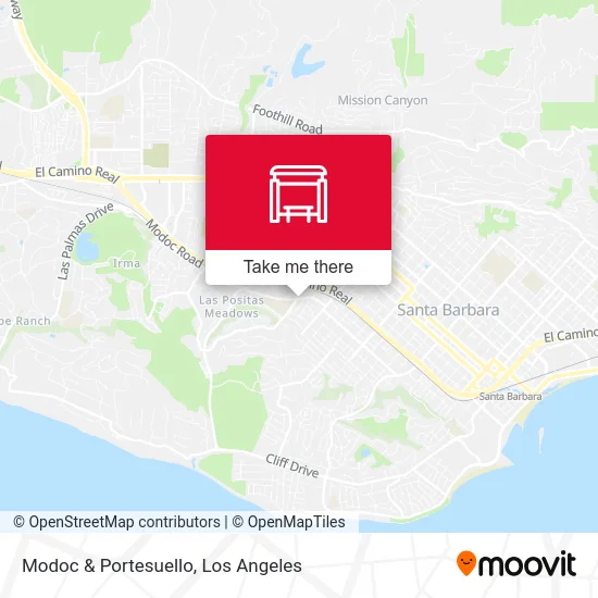 Modoc & Portesuello map