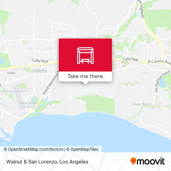 Walnut & San Lorenzo map
