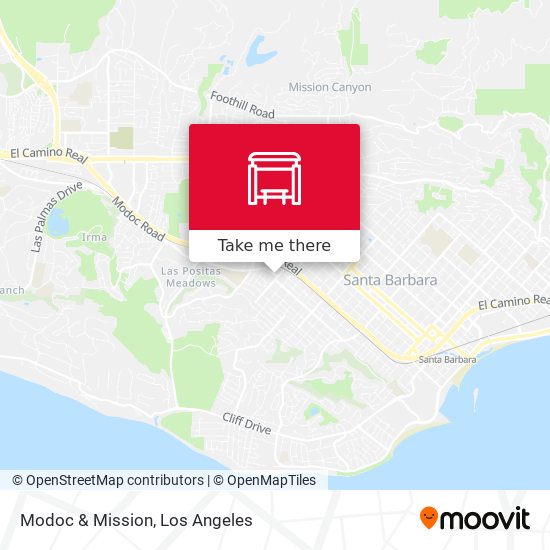 Mapa de Modoc & Mission
