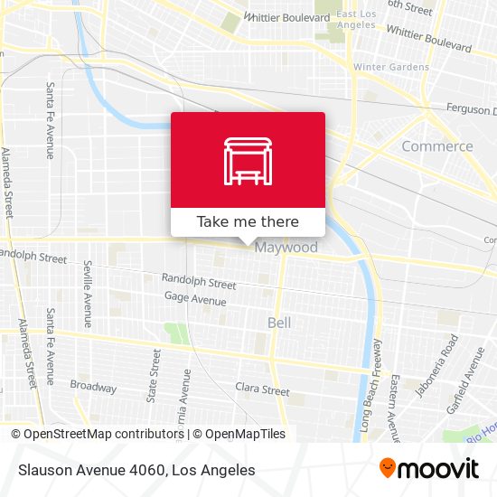 Mapa de Slauson Avenue 4060