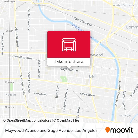 Mapa de Maywood Avenue and Gage Avenue