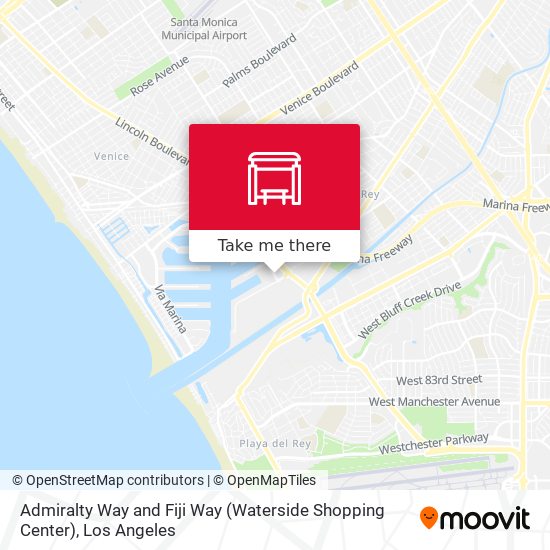 Mapa de Admiralty Way and Fiji Way (Waterside Shopping Center)