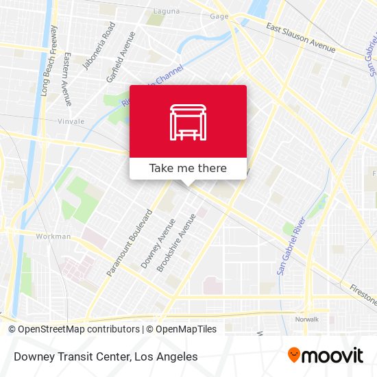 Downey Transit Center map