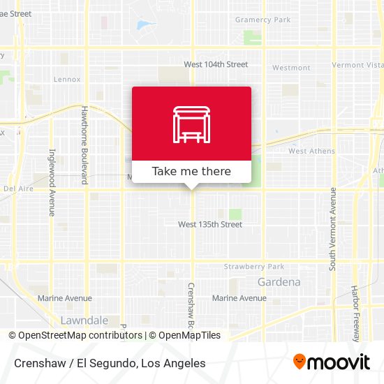 Crenshaw / El Segundo map
