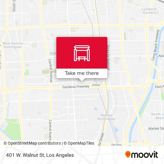 Mapa de 401 W. Walnut St