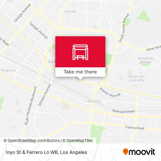 Mapa de Inyo St &  Ferrero Ln WB