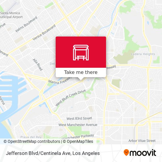 Mapa de Jefferson Blvd/Centinela Ave