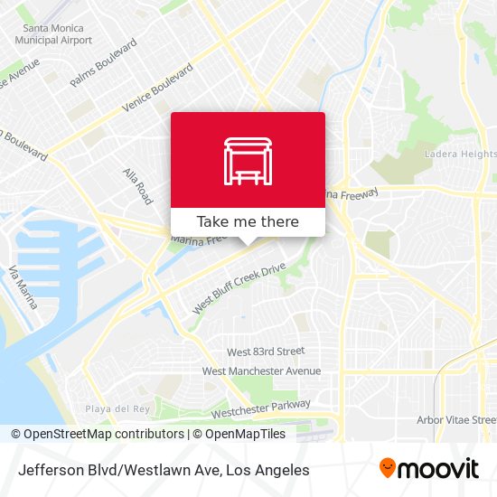 Jefferson Blvd/Westlawn Ave map