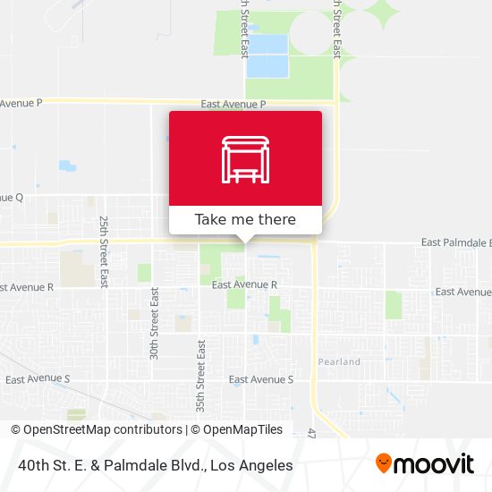 40th St. E. & Palmdale Blvd. map