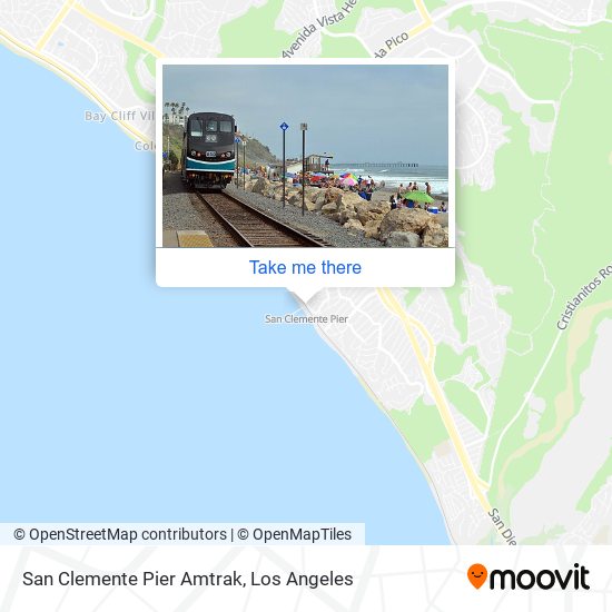 San Clemente Pier Amtrak map