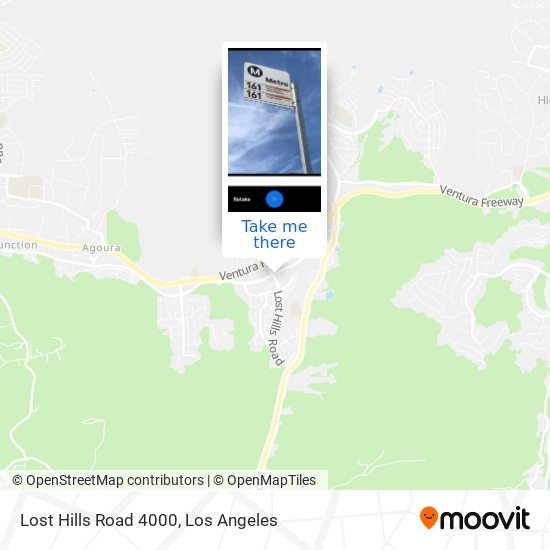 Lost Hills Road 4000 map