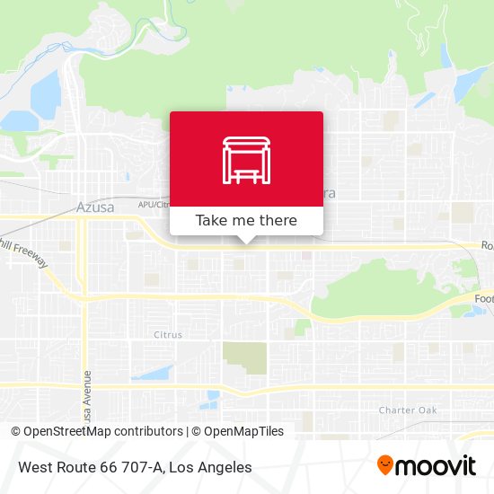 West Route 66 707-A map