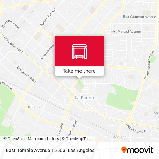 East Temple Avenue 15503 map