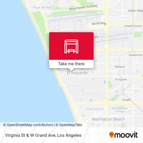 Virginia St & W Grand Ave map