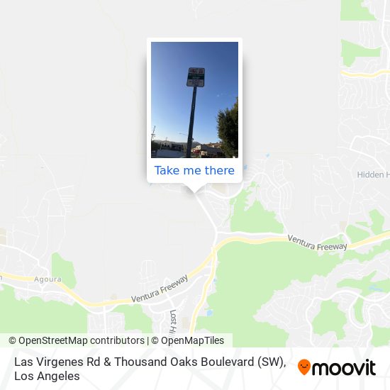 Las Virgenes Rd & Thousand Oaks Boulevard (SW) map