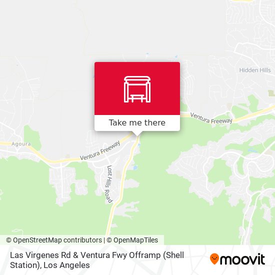 Las Virgenes Rd & Ventura Fwy Offramp (Shell Station) map