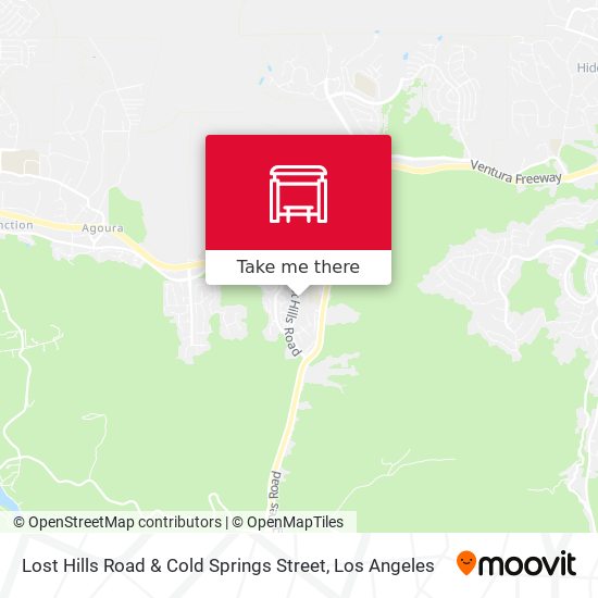 Lost Hills Road & Cold Springs Street map