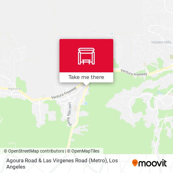 Agoura Road & Las Virgenes Road (Metro) map