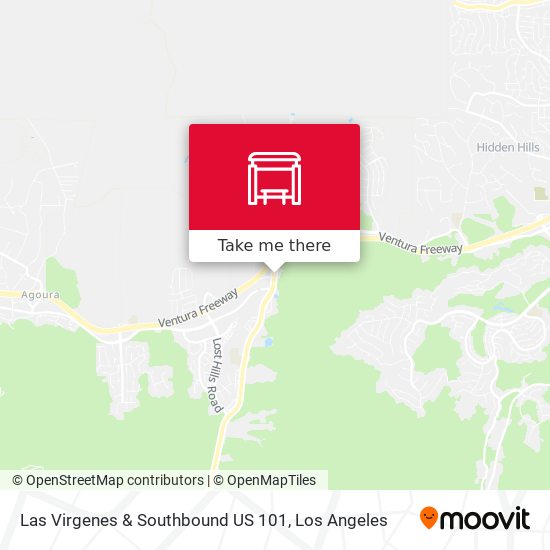 Mapa de Las Virgenes & Southbound US 101