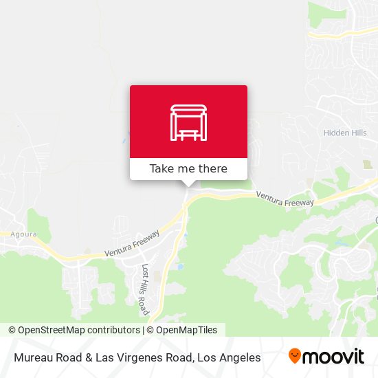 Mureau Road & Las Virgenes Road map