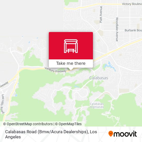 Mapa de Calabasas Road (Bmw / Acura Dealerships)