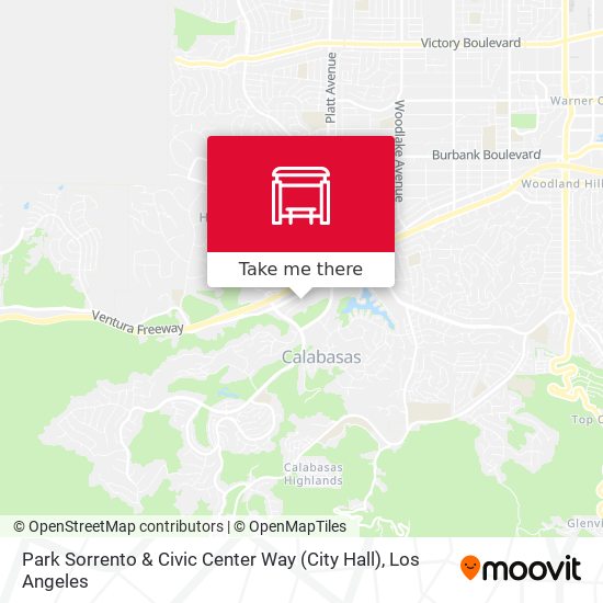 Park Sorrento & Civic Center Way (City Hall) map