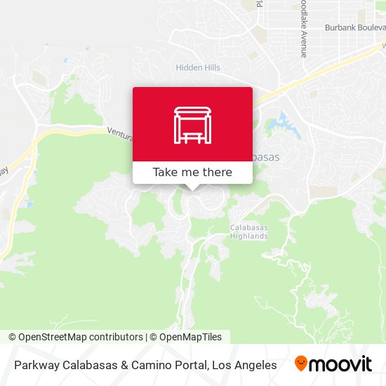 Parkway Calabasas & Camino Portal map