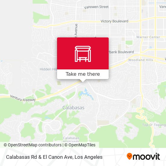 Calabasas Rd & El Canon Ave map