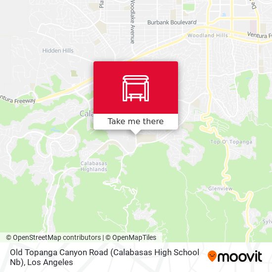 Old Topanga Canyon Road (Calabasas High School Nb) map