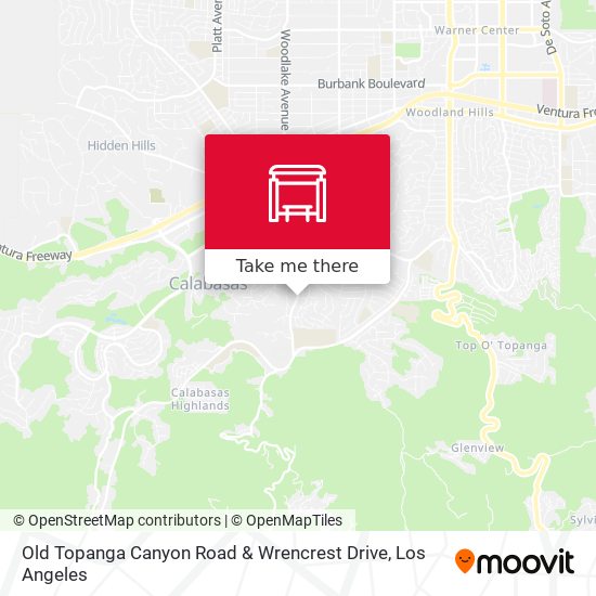 Mapa de Old Topanga Canyon Road & Wrencrest Drive