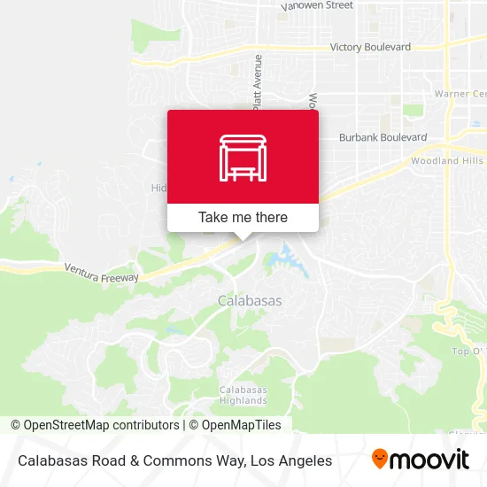 Calabasas Road & Commons Way map