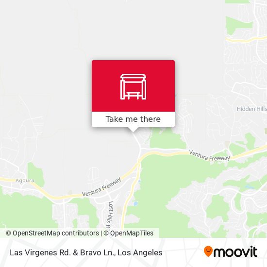 Las Virgenes Rd. & Bravo Ln. map