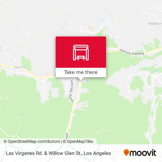 Las Virgenes Rd. & Willow Glen St. map