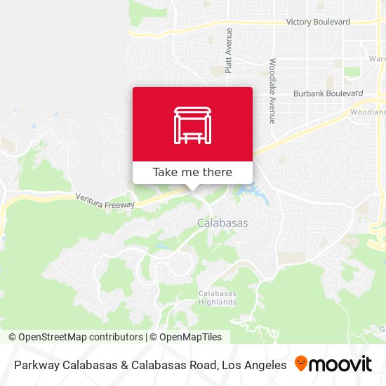 Parkway Calabasas & Calabasas Road map
