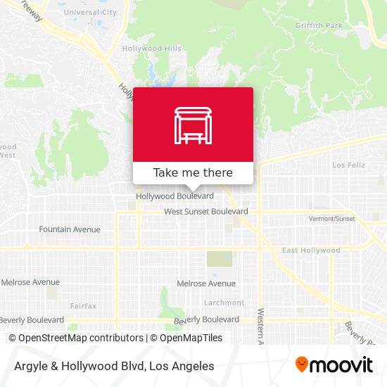 Mapa de Argyle & Hollywood Blvd