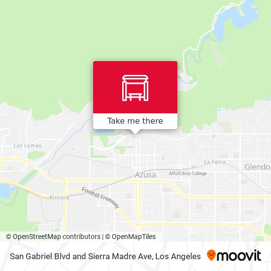 San Gabriel Blvd and Sierra Madre Ave map