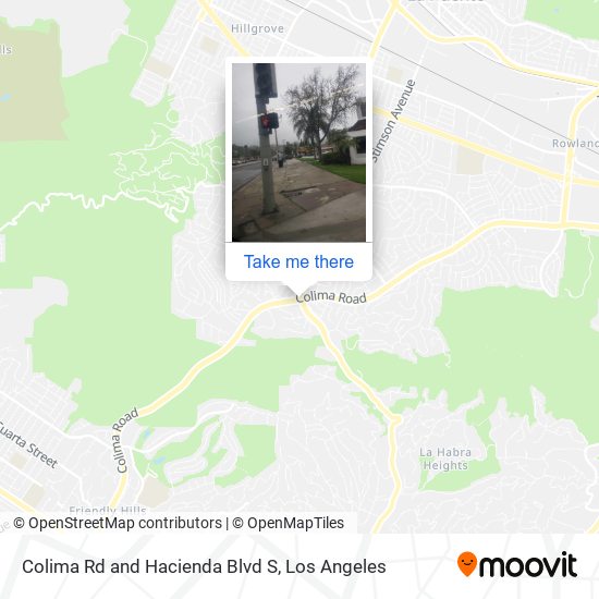 Colima Rd and Hacienda Blvd S map