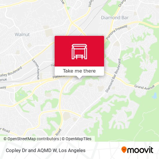 Copley Dr and AQMD W map