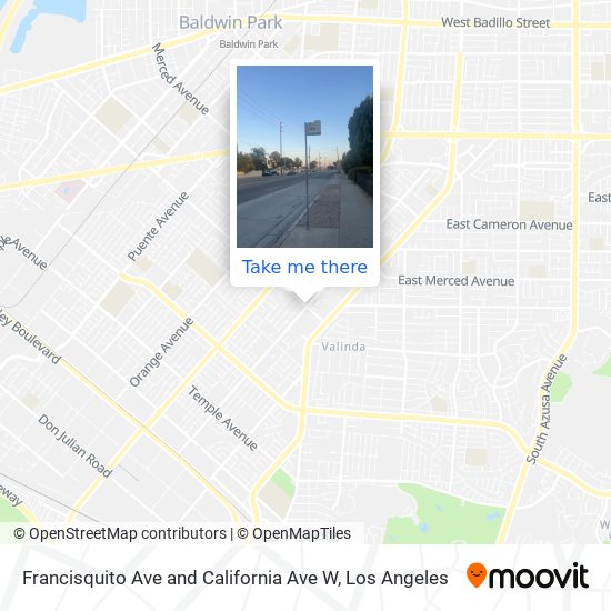 Mapa de Francisquito Ave and California Ave W