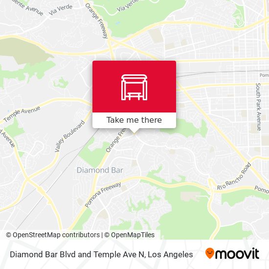 Mapa de Diamond Bar Blvd and Temple Ave N