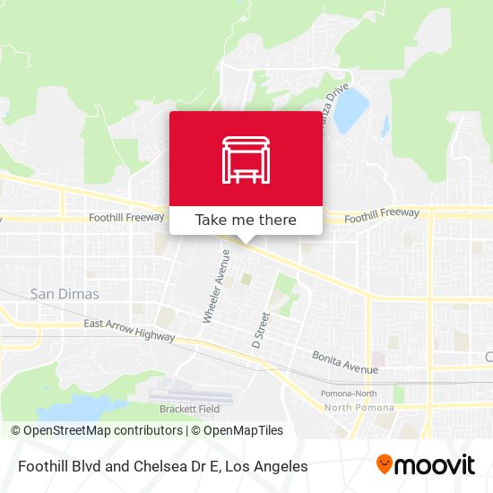 Mapa de Foothill Blvd and Chelsea Dr E