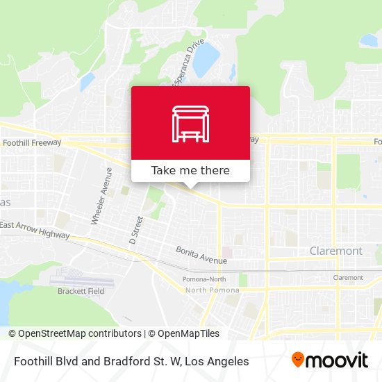 Mapa de Foothill Blvd and Bradford St. W