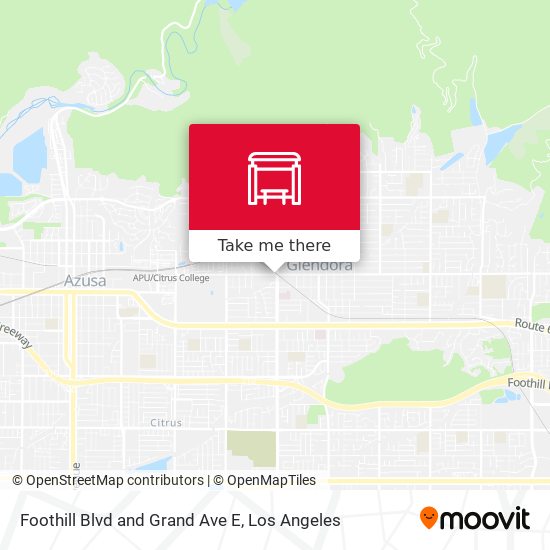 Mapa de Foothill Blvd and Grand Ave E