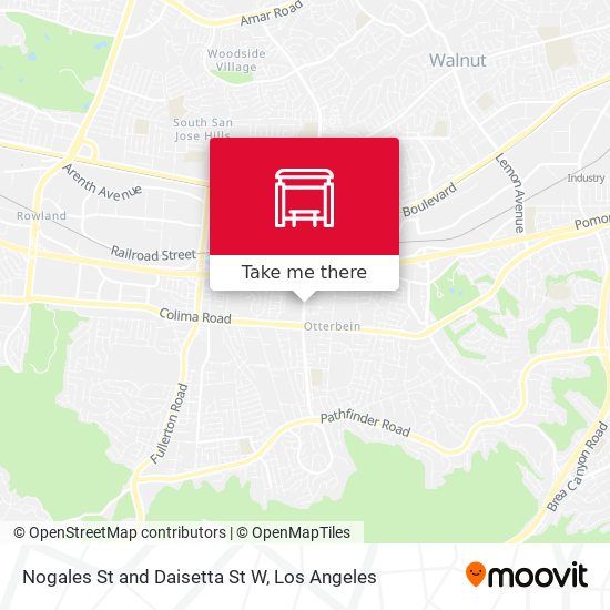 Nogales St and Daisetta St W map