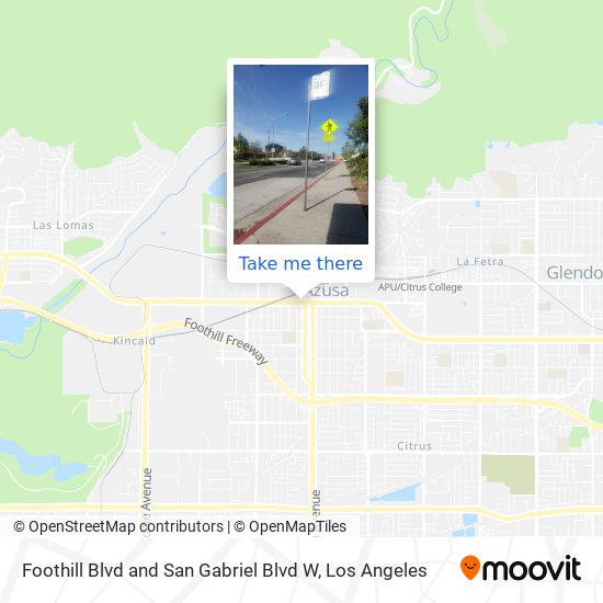 Mapa de Foothill Blvd and San Gabriel Blvd W