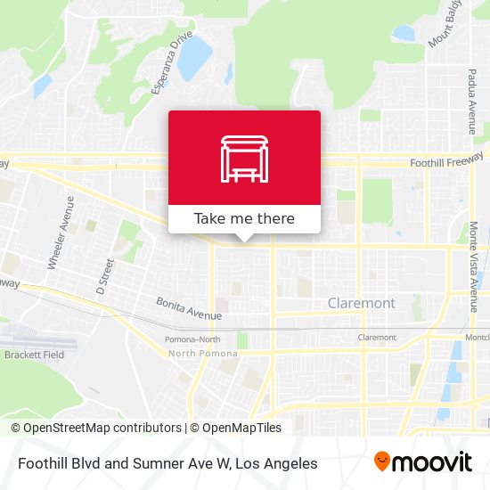 Mapa de Foothill Blvd and Sumner Ave W