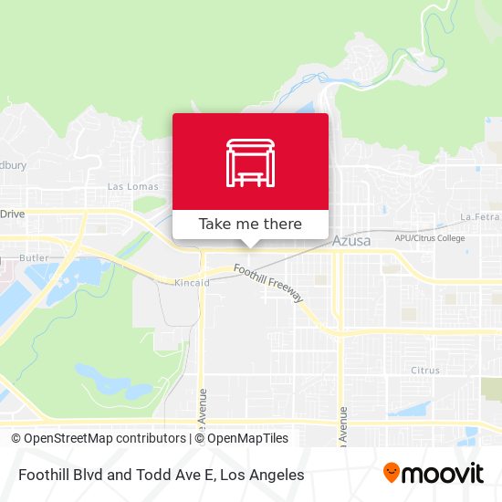 Mapa de Foothill Blvd and Todd Ave E