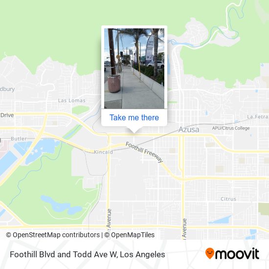 Mapa de Foothill Blvd and Todd Ave W
