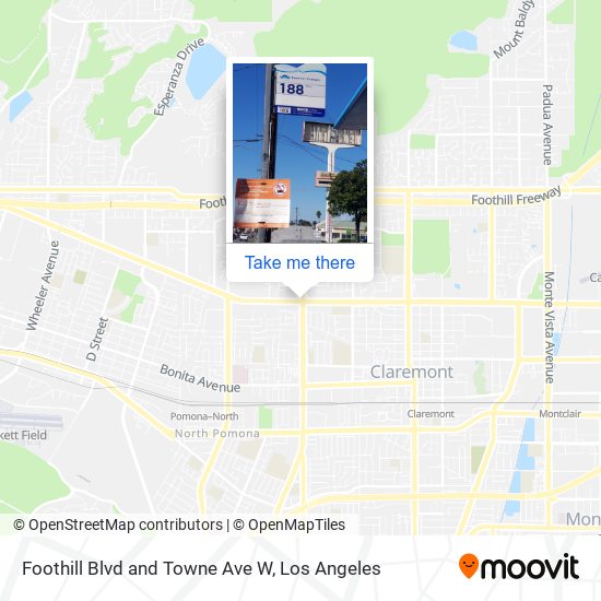 Mapa de Foothill Blvd and Towne Ave W